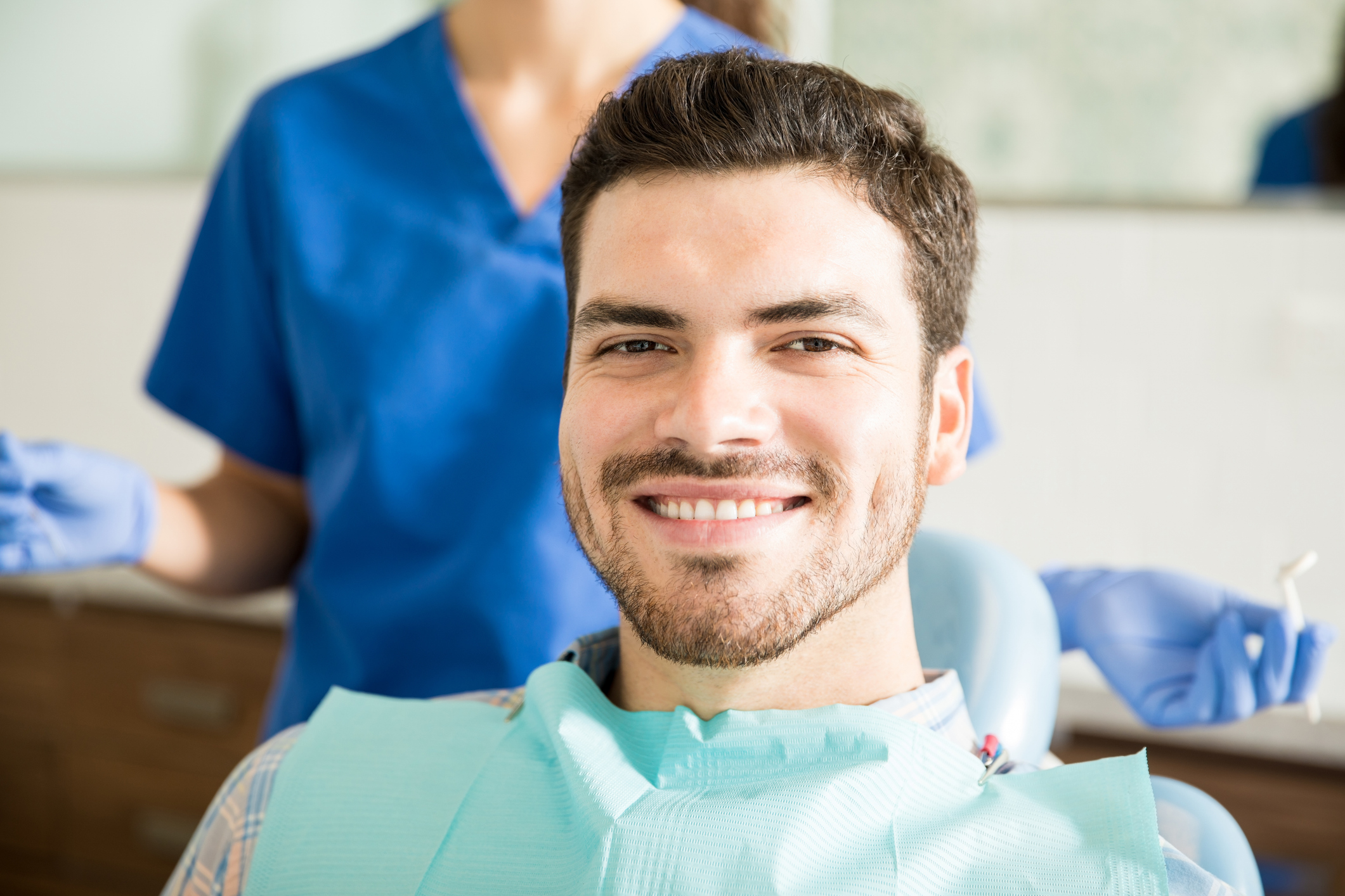 Smiling dental patient Smiling dental patient